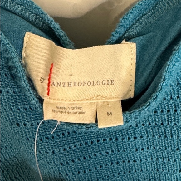 NWT Anthropologie Ruffled Pointelle Mini Dress - Picture 8 of 10